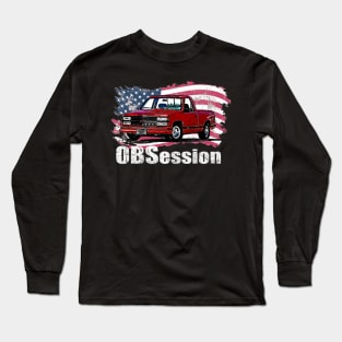 OBS Obsession Chevy C/K trucks General Motors 1988 and 1998 pickup trucks, heavy-duty trucks square body Old body style Long Sleeve T-Shirt